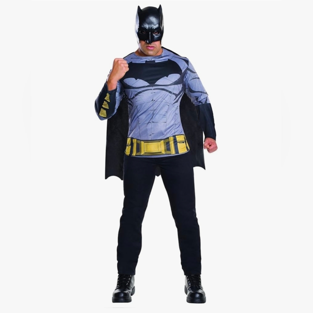 Rubies Adult Men's Batman Polyester Tee W/ Detachable Cape
